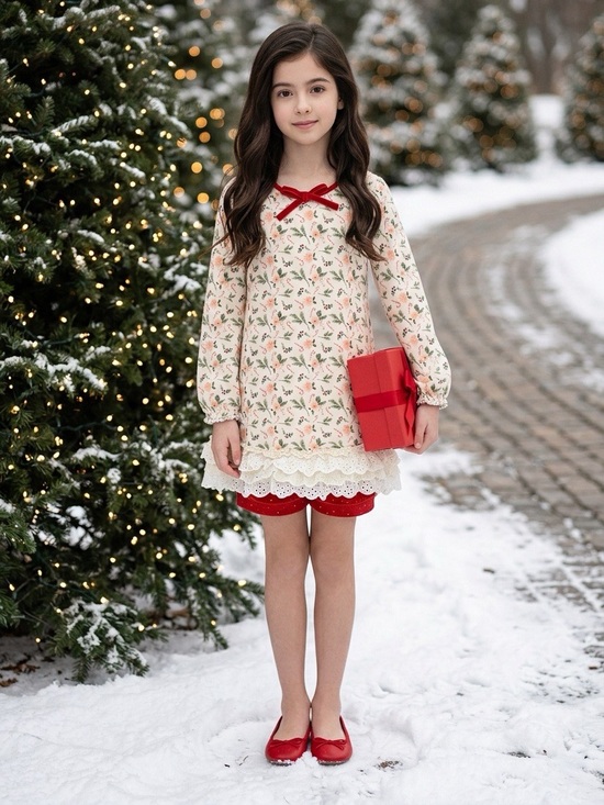 Love & Grow Other - Love + Grow Girl's Pajama Gown Set Holiday Christmas Size 5Y EUC